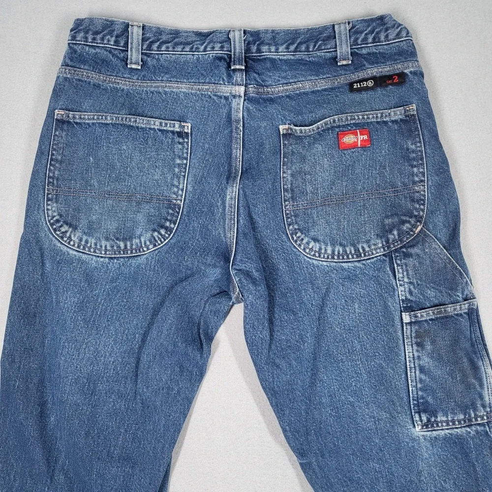 Dickies‎ FR Flame Resistant Carpenter Jeans Men's 36x32 Blue Workwear